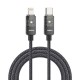 کابل تبدیل USB-C به لایتنینگ برند هیسکا مدل LX-891CL طول 1 متر