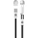 کابل شارژ 1 متری microUSB و لایتنینگ دبلیو کی مدل Data Lines 2 In 1 