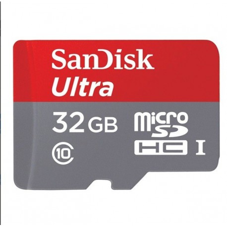 کارت حافظه microSDHC سن ديسک مدل Ultra کلاس 10 استاندارد UHS-I U1 سرعت 80MBps 533X همراه با آداپتور SD ظرفيت 32 گيگابايت