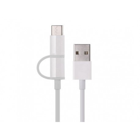 کابل شارژ و انتقال داده دو سر شیائومی مدل Xiaomi ZMI Micro USB And Type-C Cable AL501