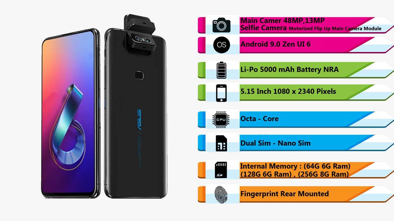 گوشی ایسوس Zenfone 6 (64GB- 6GB Ram | فروشگاه اینترنتی dIGI2030