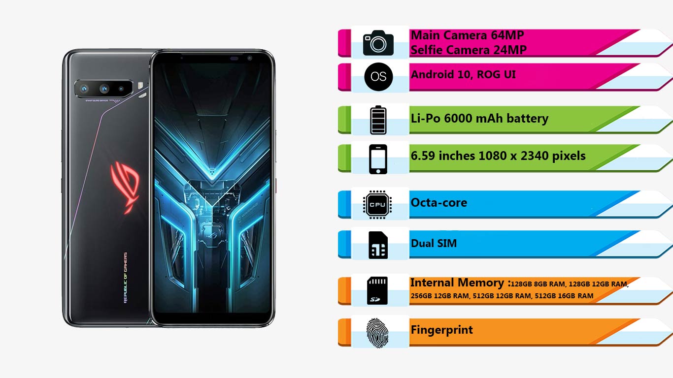 گوشی ایسوس ROG Phone 3(128GB - 12GB Ram)|فروشگاه اینترنتی Digi2030