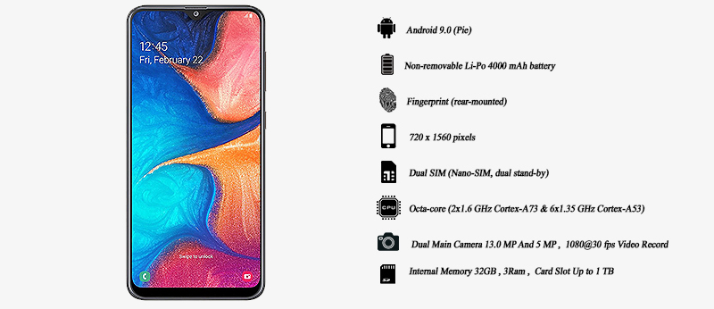 Samsung A20 | فروشگاه اینترنتی Digi2030