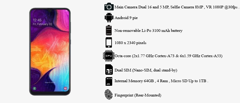 گوشی موبایل سامسونگ Galaxy A40 | فروشگاه اینترنتی Digi2030