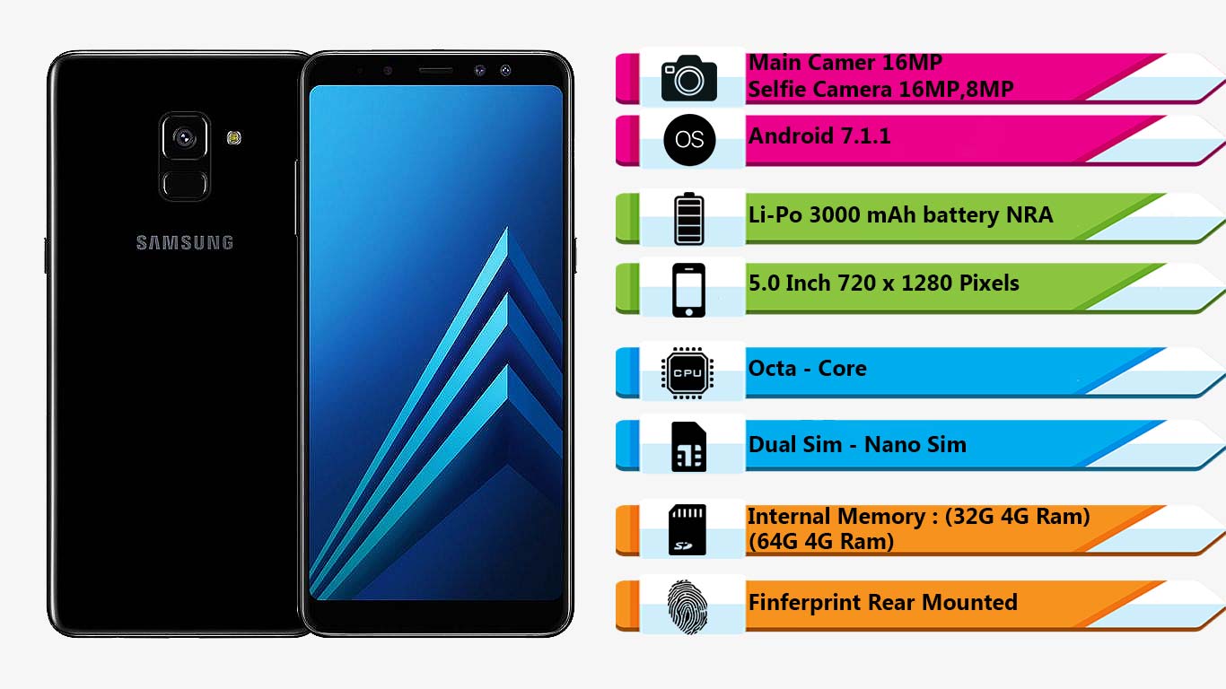 گوشی موبایل سامسونگ (64G) Galaxy A8 2018 | فروشگاه اینترنتی Digi2030