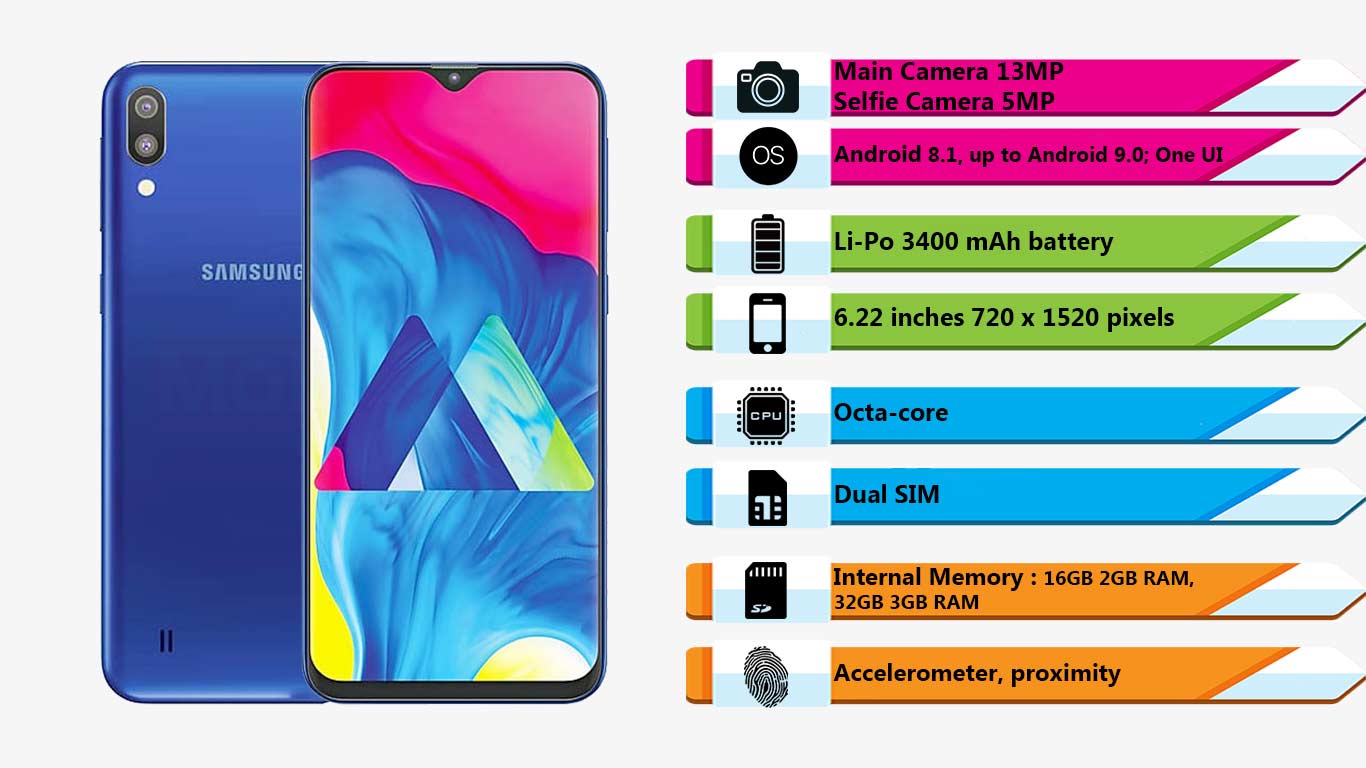 گوشی موبایل سامسونگ Galaxy M10 (32G)|فروشگاه اینترنتی Digi2030