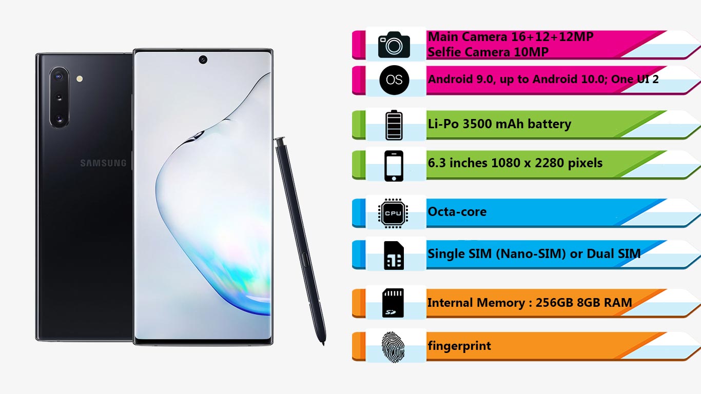 گوشی موبایل سامسونگ (256G) Galaxy Note 10|فروشگاه اینترنتی Digi2030