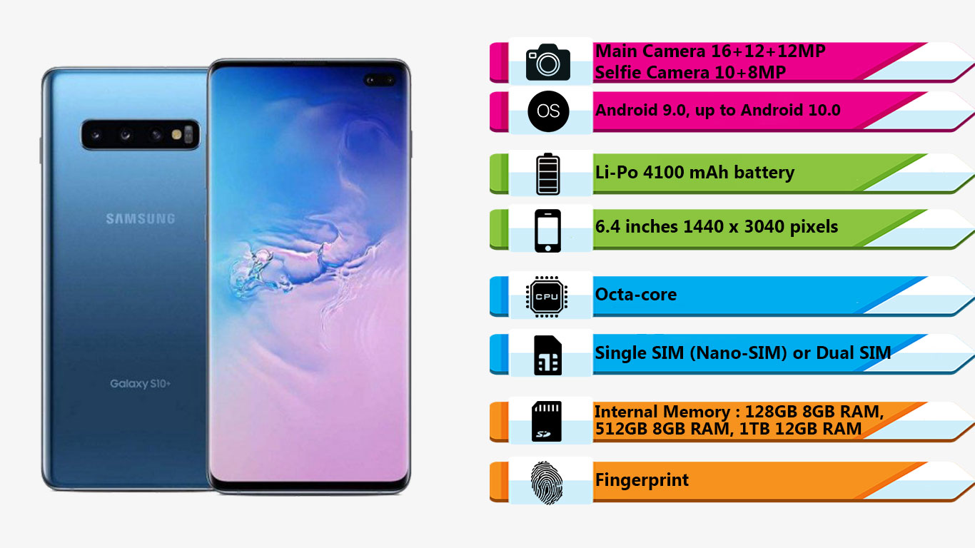 گوشی موبایل سامسونگ Galaxy S10 Plus (1Tra)|فروشگاه اینترنتی Digi2030