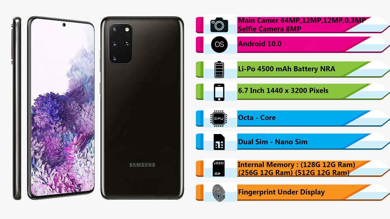 گوشی سامسونگ Galaxy S20+ 5G (512GB- 12GB Ram) | فروشگاه اینترنتی Digi2030
