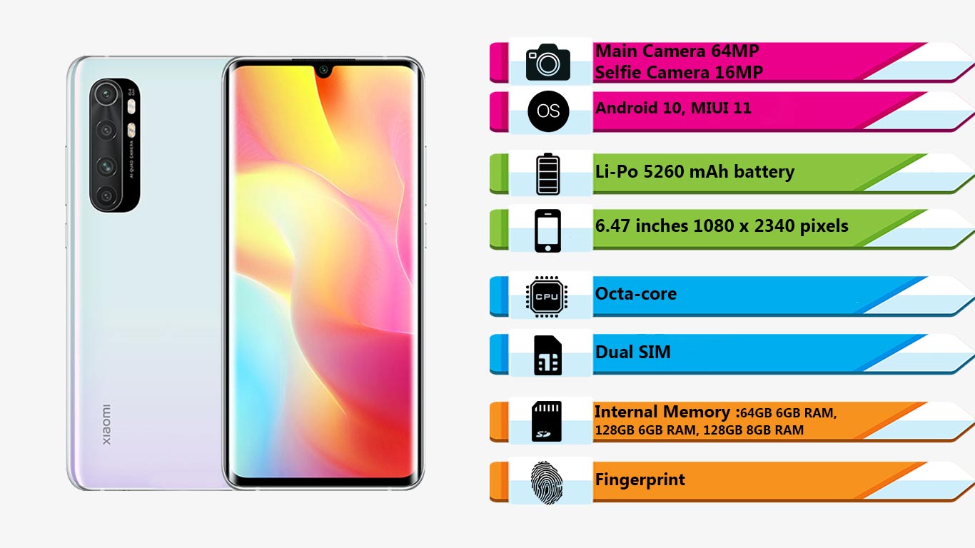 گوشی شیائومی Mi Note 10 Lite(64GB - 6GB Ram)|فروشگاه اینترنتی Digi2030